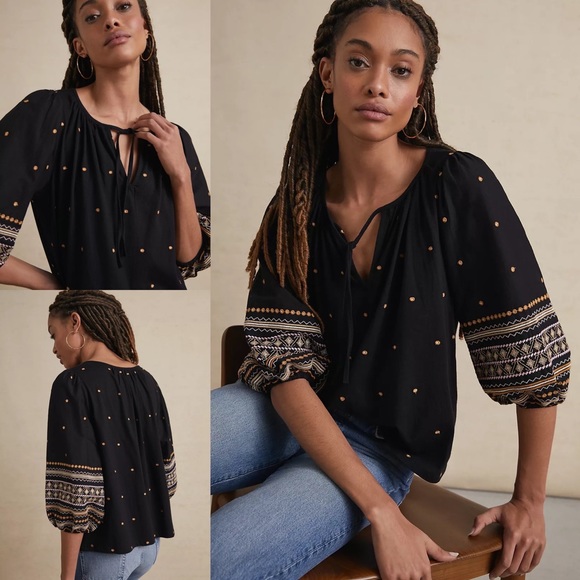Pilcro Tops - Pilcro Calanthe embroidered top